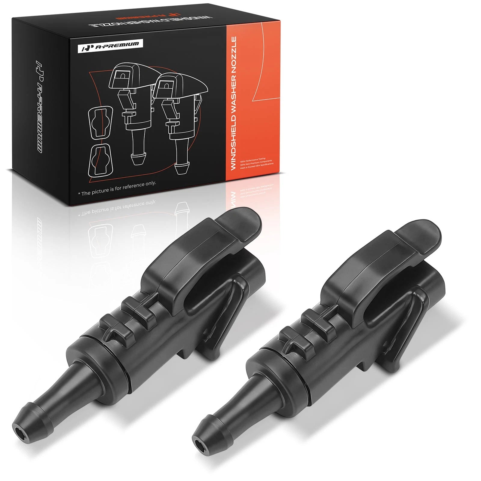 2X Front Windshield Washer Nozzle Jet for Hyundai Elantra (2009–2012)