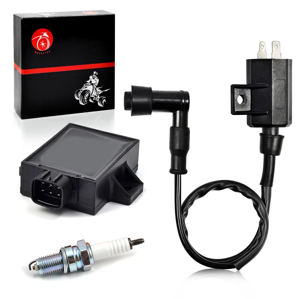 Ignition Coil Spark Plug CDI Kit for Kawasaki Bayou 250 (2003-2011)