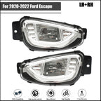 Pair Front Bumper Fog Lights for Ford Escape (2020–2022)
