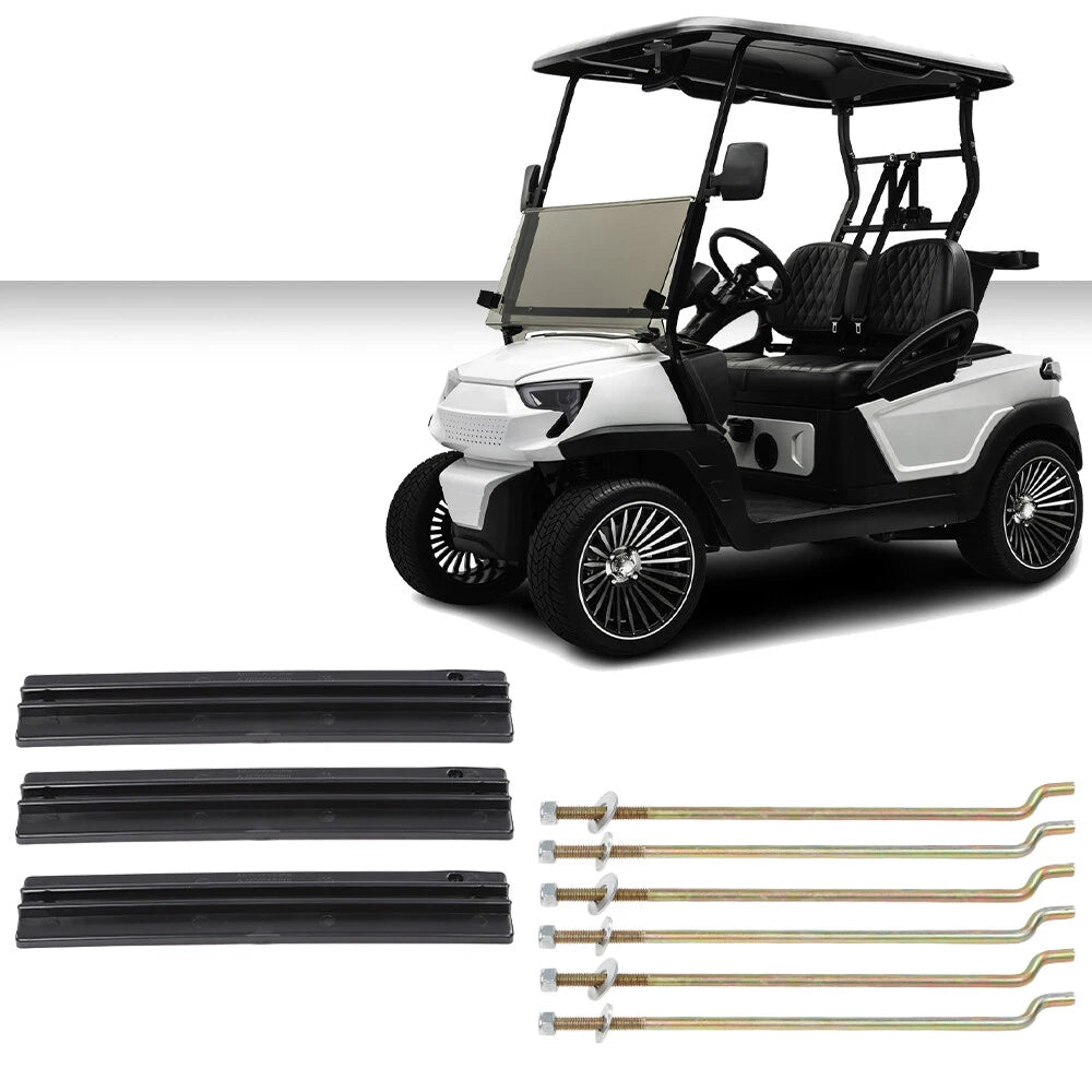 Battery Hold Down Plate & Rods Kit for Club Car DS Golf Cart (1981–2013)