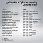 Ignition Lock Cylinder Housing for Chevy GMC C/K 1500 2500 3500 (1998-2002)