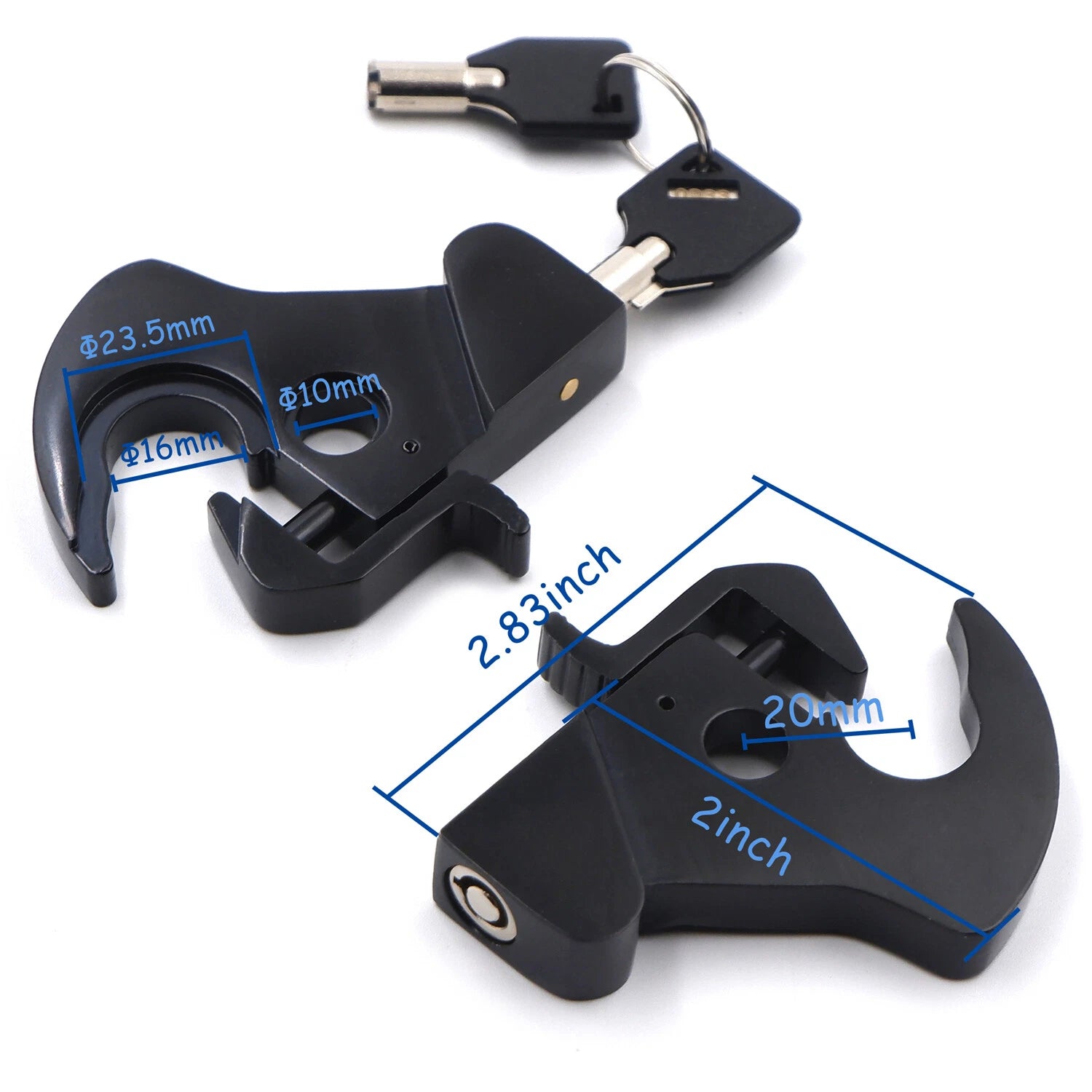 Detachable Locking Latch Kit for Harley Touring Sissy Bar (1984–2020)