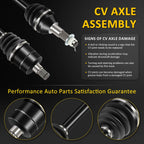 Rear Left Driver CV Axle for Can-Am Outlander 400 500 650 800 1000