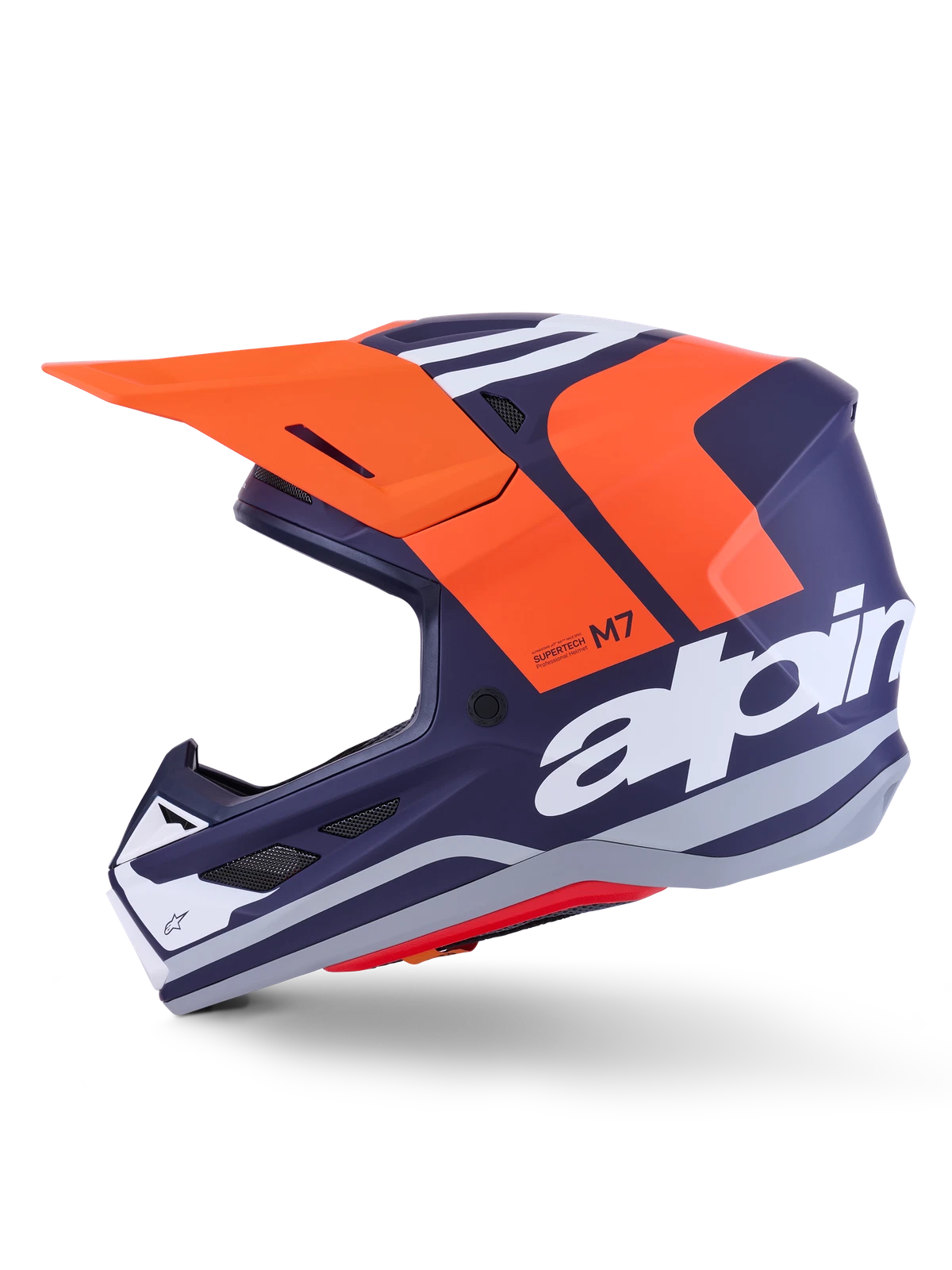 Alpinestars SM7 Core Helmet for Off-Road (Large, Orange/Blue, 8301826-408-L)