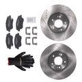 Set of 2 Front Brake Rotors & Ceramic Pads for Hyundai Sonata/Kia Optima (2011–2016)