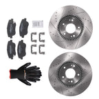 Set of 2 Front Brake Rotors & Ceramic Pads for Hyundai Sonata/Kia Optima (2011–2016)