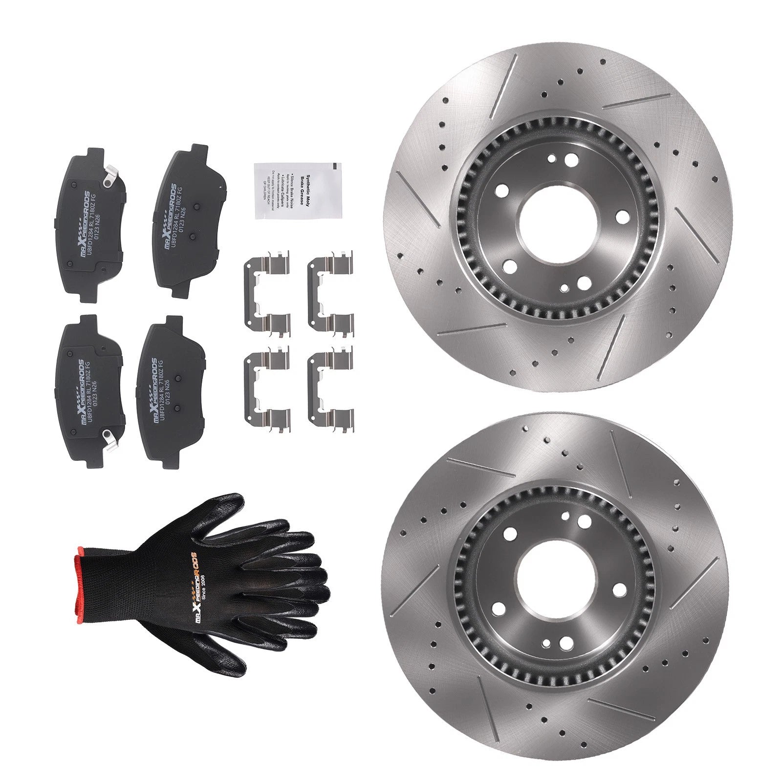 Set of 2 Front Brake Rotors & Ceramic Pads for Hyundai Sonata/Kia Optima (2011–2016)