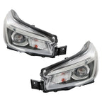 Set of 2 Chrome Housing LED Headlamps for Subaru Forester (2019–2020)