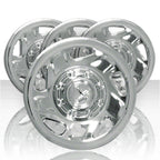 Set of Four Hubcap Wheel Covers 16in Chrome ABS for Universal Fit (All)