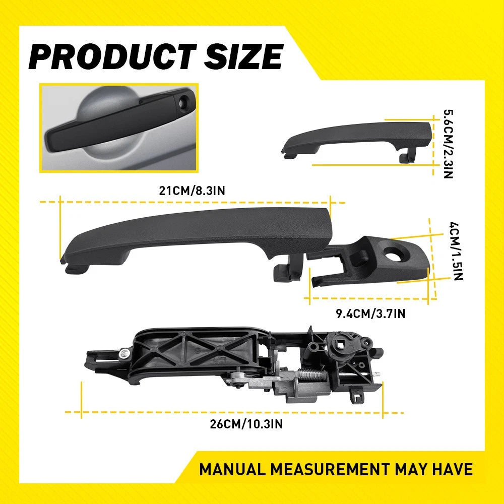 Exterior Door Handle & Bracket for Ford Focus (2008–2011)
