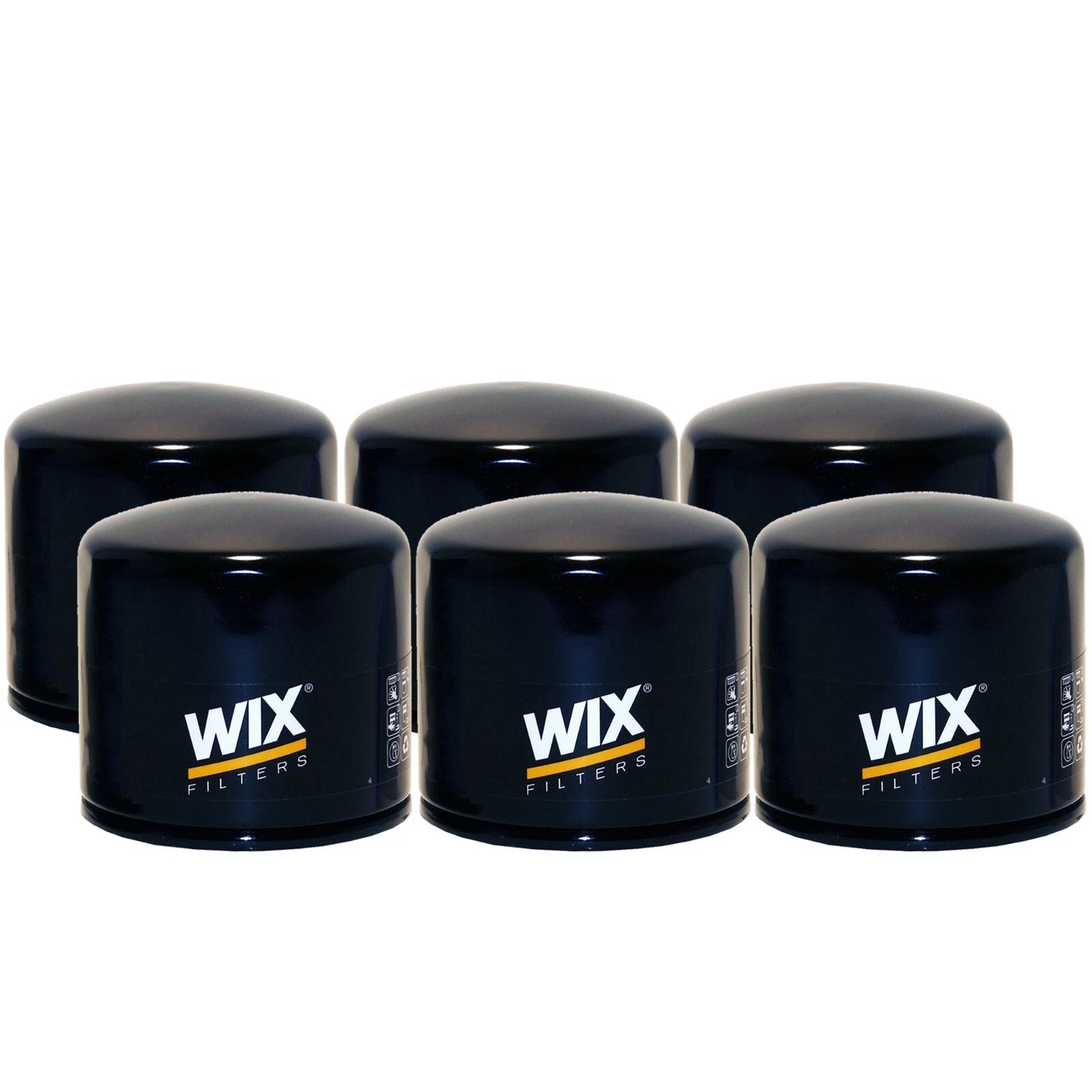Set of 6 Engine Oil Filters for Chevy, Dodge, Ford, Geo, GMC, Honda, Kia