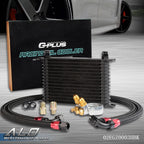 10AN Aluminum Engine Oil Cooler Filter Adapter & Hose Relocation Kit