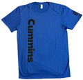 Diesel Power Plus T-Shirt for Cummins (XL) - Blue Vertical Logo Design