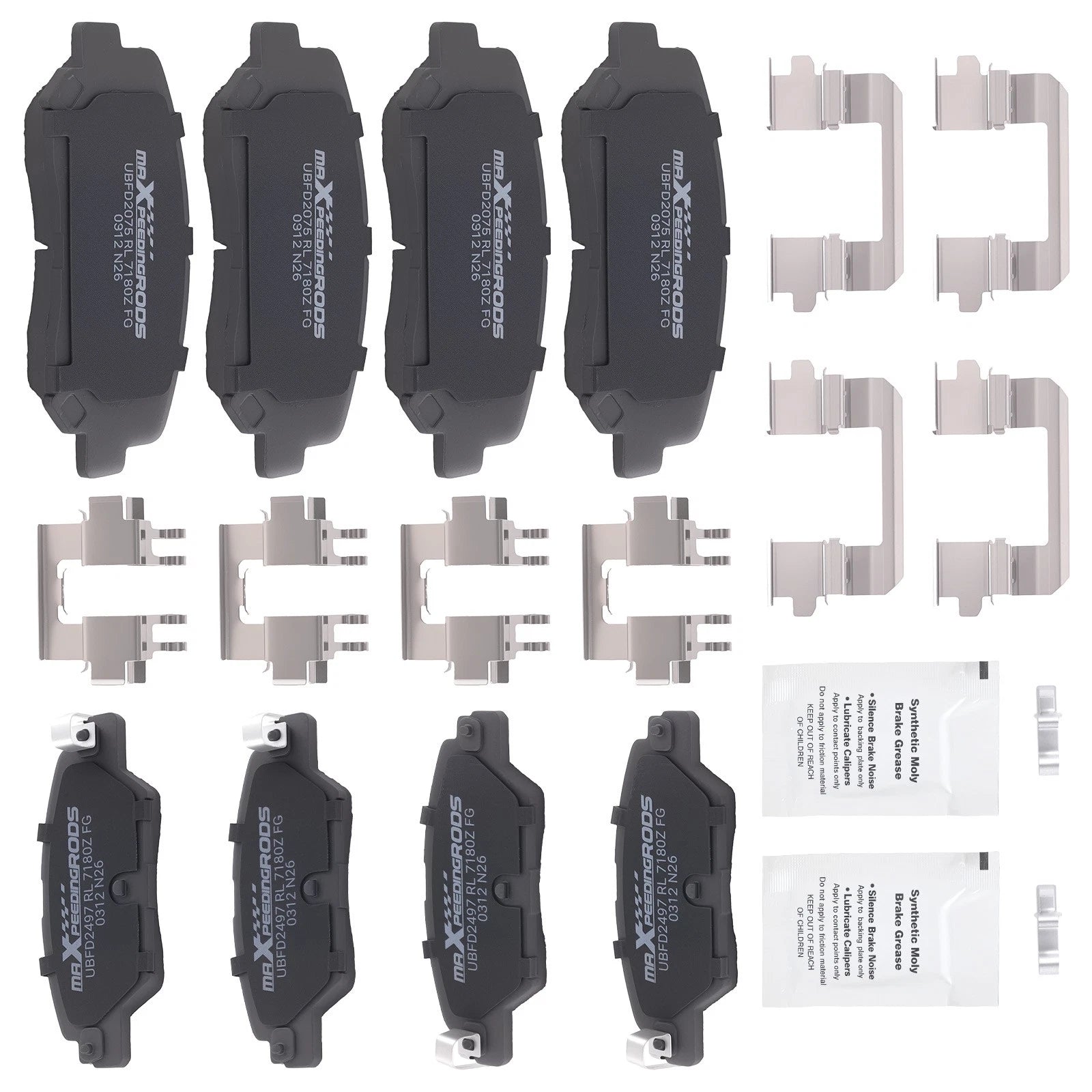 Ceramic Brake Pads Kit for Mazda CX-5 (2016–2024) D1623 D1846