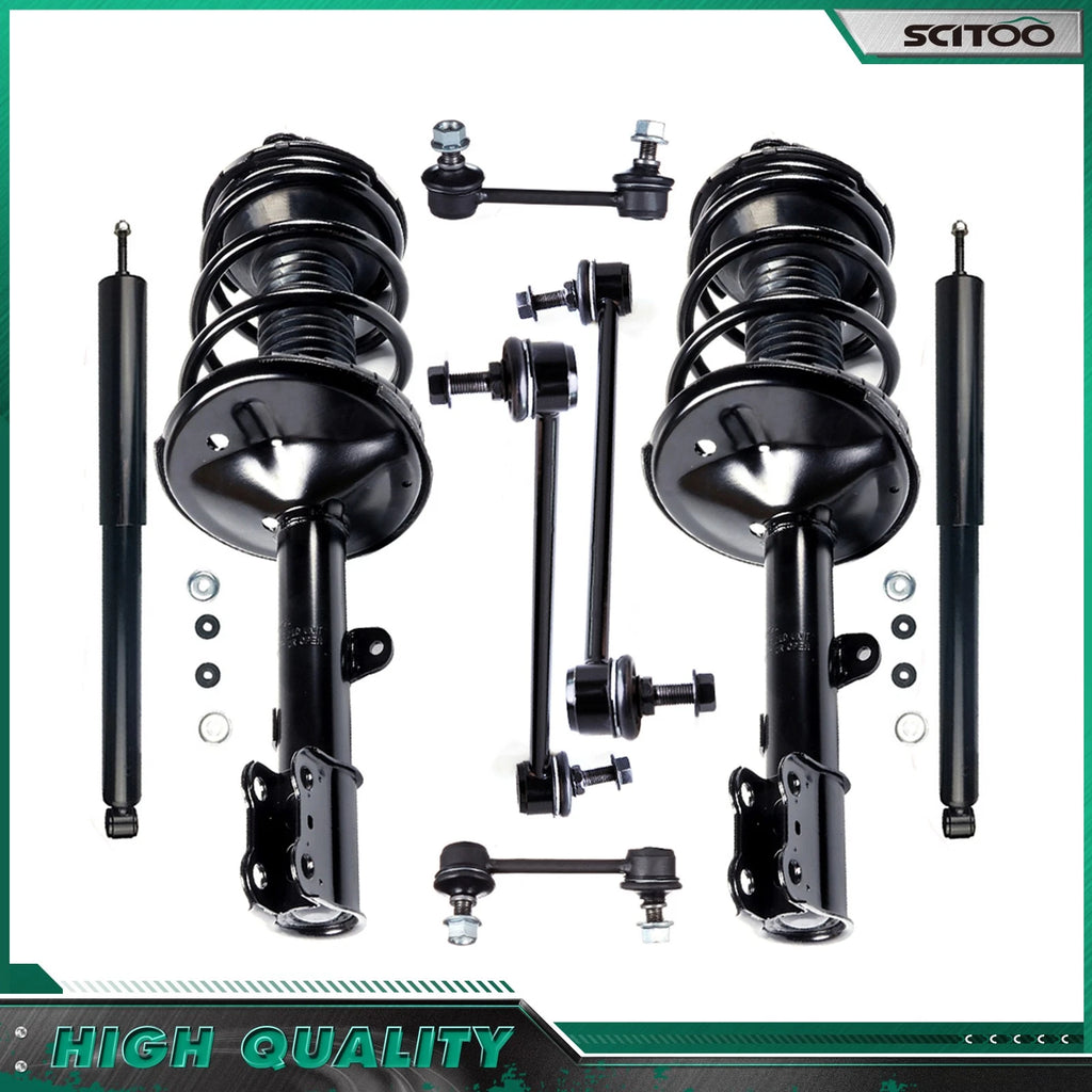 Strut Assembly Shock Absorber Set of 4 for Toyota RAV4 AWD (2001–2005)