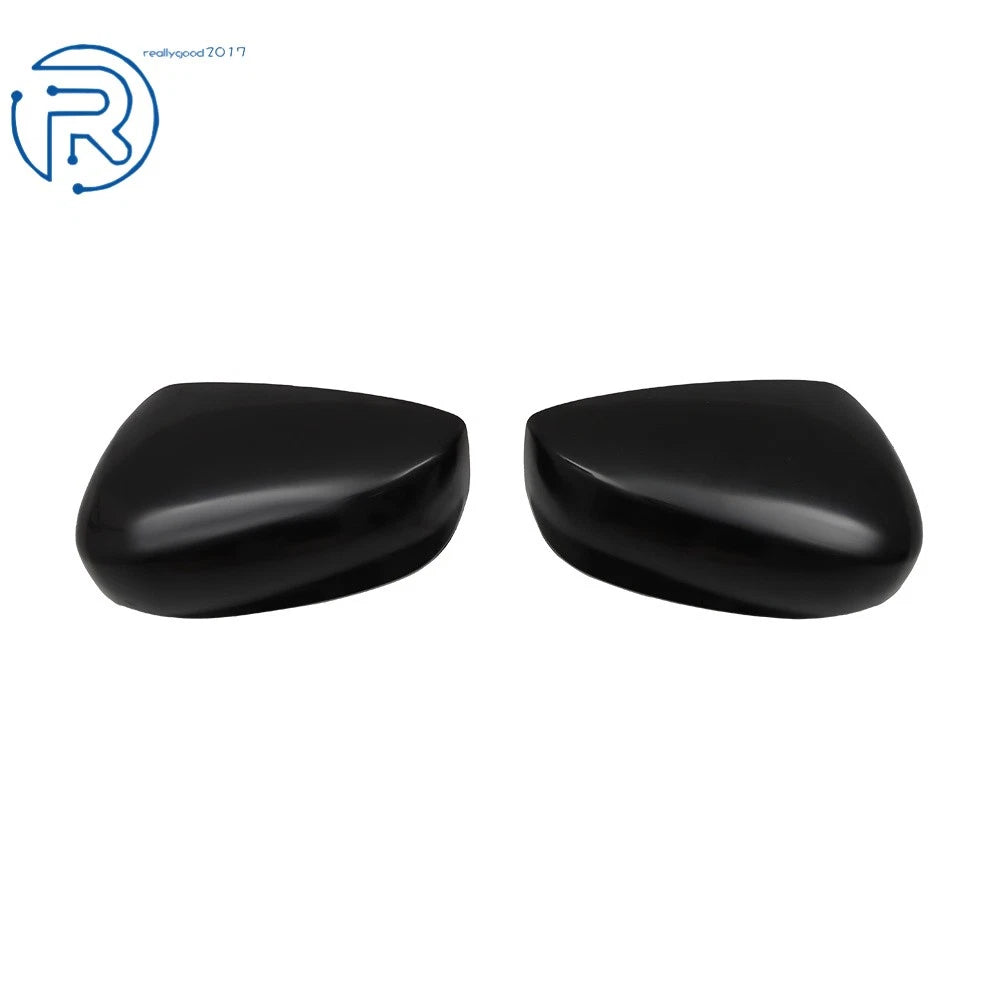 Set of 2 Plastic Gloss Black Side Mirror Covers for Honda Accord (2008-2012)