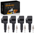 Set of 4 Ignition Coils and Spark Plugs for Audi A3 Sportback e-tron (2016–2018)