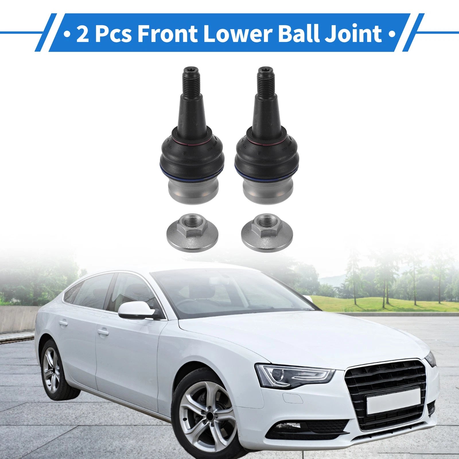 2X Front Lower Ball Joints for Audi A4 (2007–2015) No. 8W0407689A
