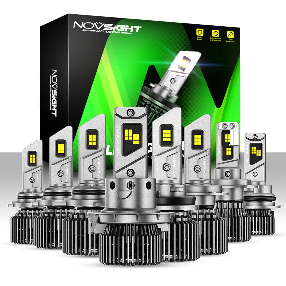 2X H4 H7 H11 9012 9005 9006 LED Headlight Bulbs for Various Vehicles