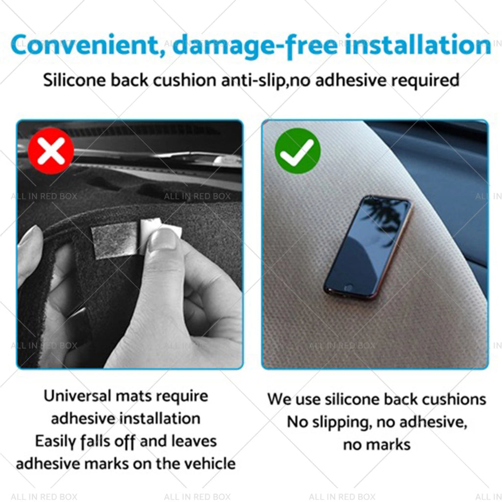 Dash Mat Microfiber Leather Non-Slip for Nissan Patrol Y62 (2012–2024)