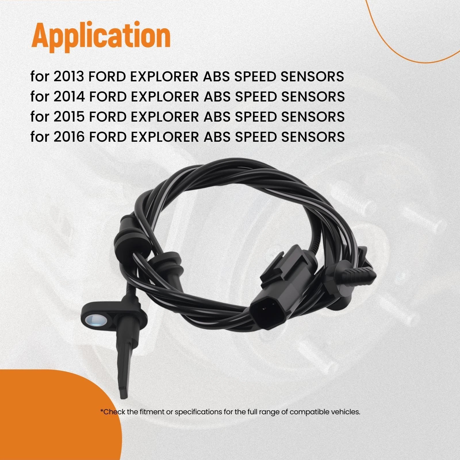 ABS Speed Sensor Front for Ford Explorer/Flex (2013–2019) DA8Z2C204A DA8Z2C204C