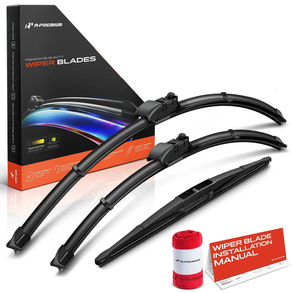 Set of 3 Windshield Wiper Blades for Subaru Ascent (2019–2024)