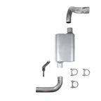 2.5" Single Exhaust Kit for Jeep Wrangler (2018–2025) 2 Chamber Muffler
