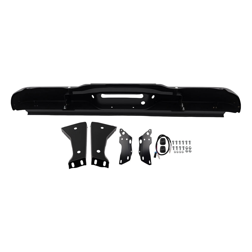 Rear Bumper Assembly for Chevrolet K1500 (1988–1998) 15607160 Black Steel