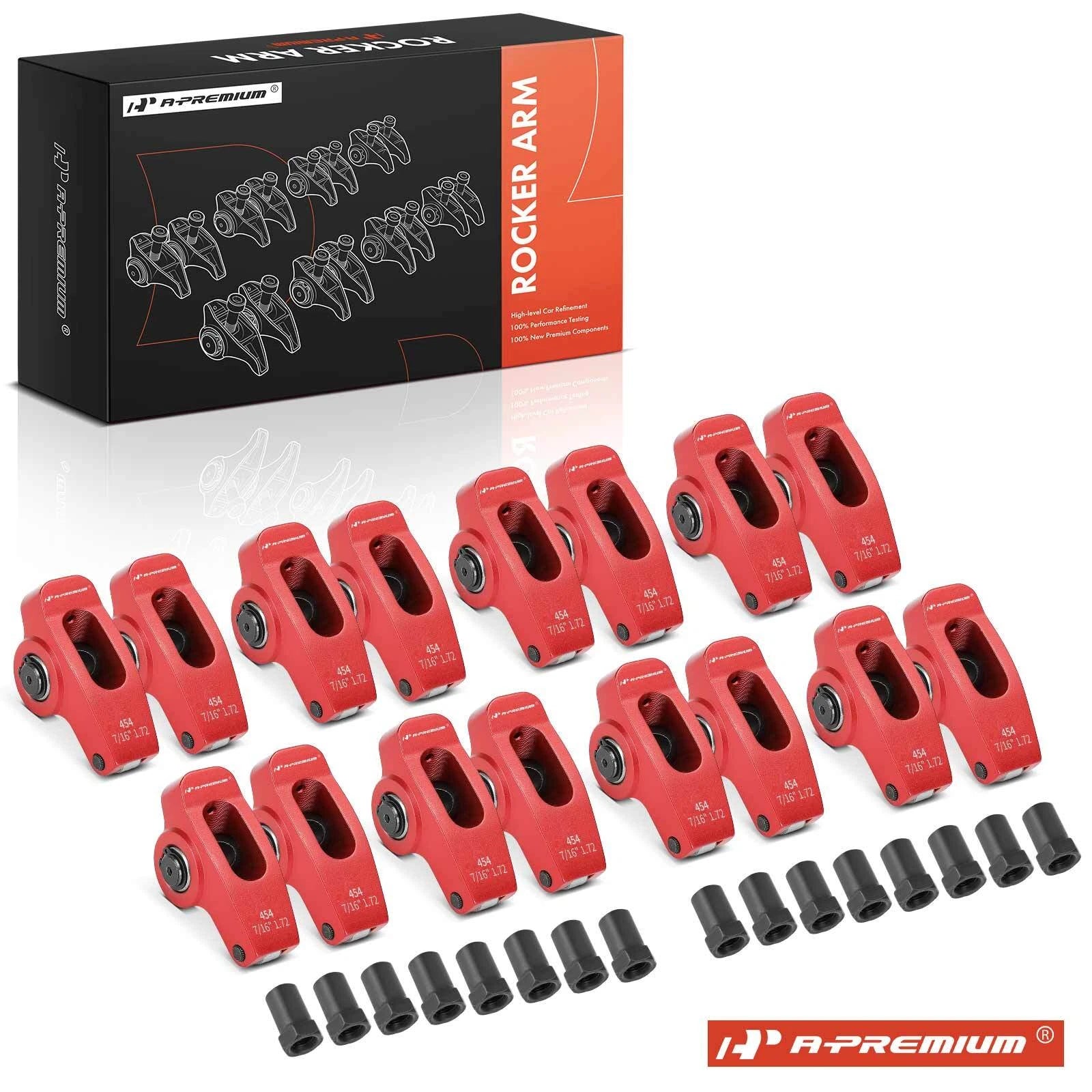 Set of 2 Red Aluminum Rocker Arms for Big Block Chevy BBC 454 (2024)