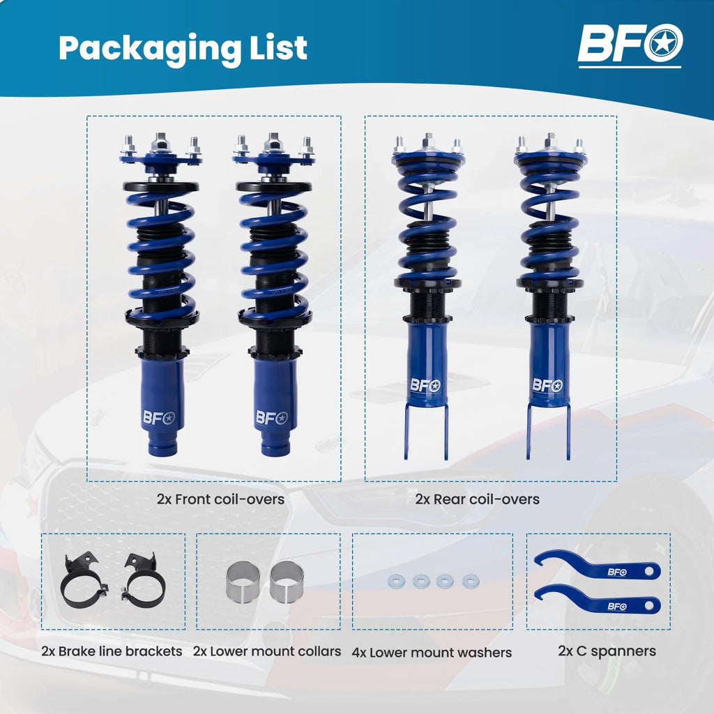 Coilover Struts Lowering Kit for Honda Civic EG EK EJ (1992-2000) Acura Integra (1994-2001)