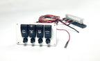 4 Switch Boat Switch Panel, Marine, 5 3/4in x 3 1/4in