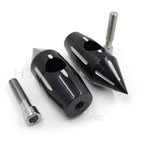 1" Billet Spike Handlebar Risers for Harley Softail Dyna Sportster
