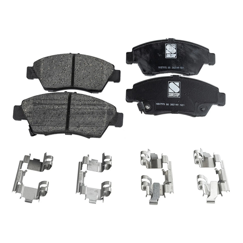 Set of 4 Brake Pads for Honda Civic (2004)