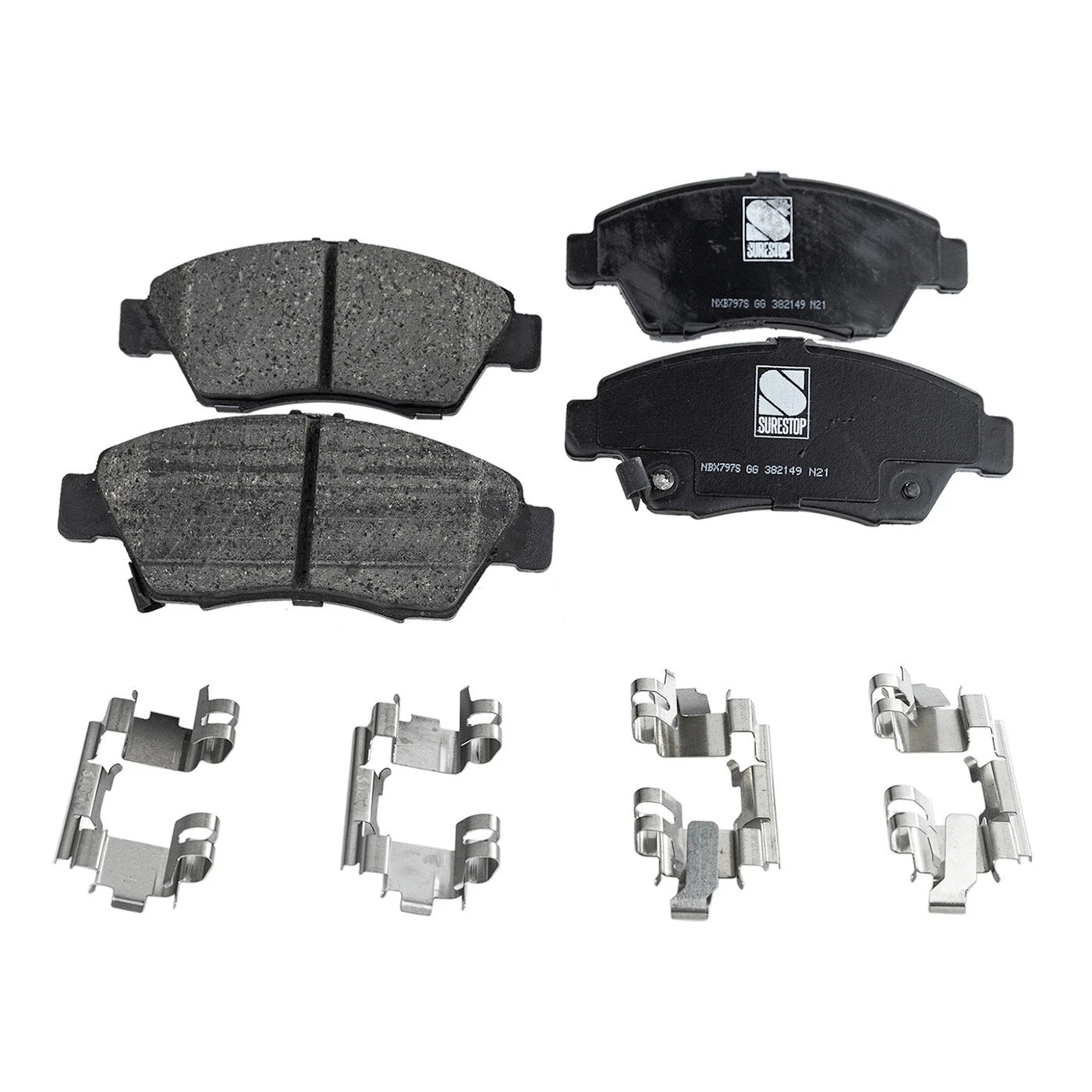 Set of 4 Brake Pads for Honda Civic (2004)