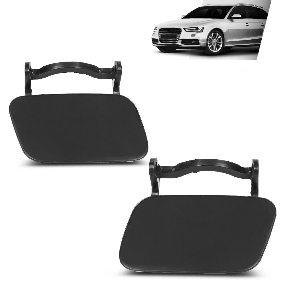 Set of 2 Headlight Washer Cover Caps for Audi A4 B8 (2008–2012)