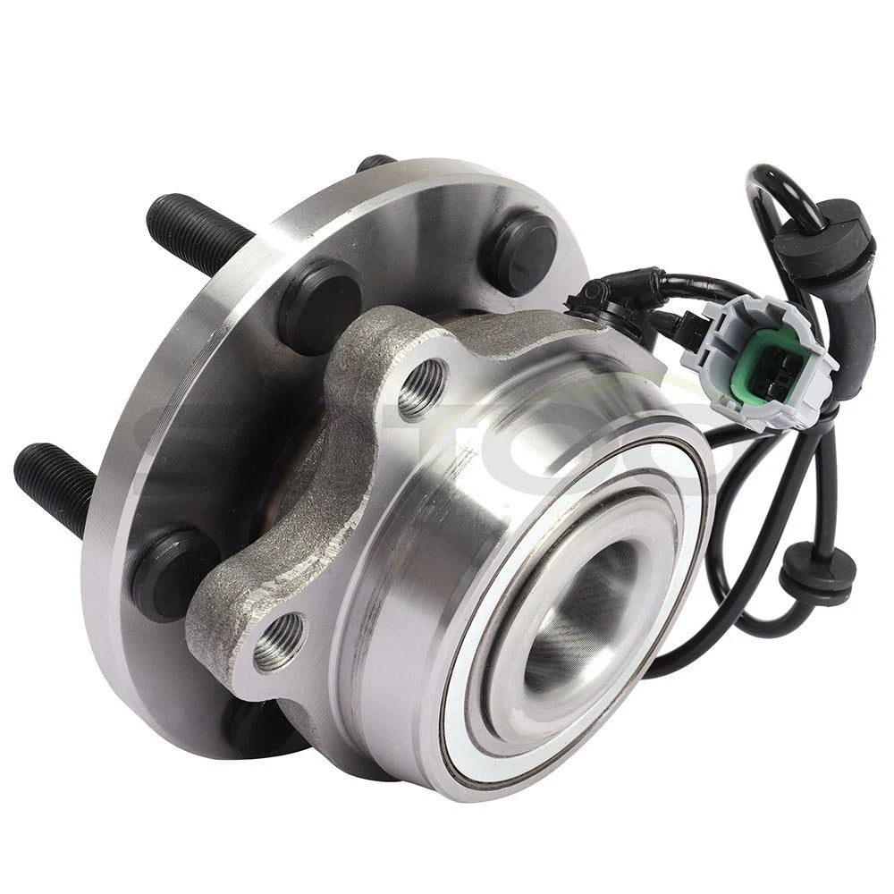 2X Front Wheel Hub Bearing Assembly for Nissan Frontier (2005–2019) 4WD, 6 Bolts