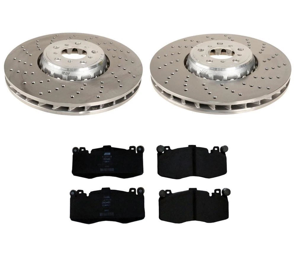 Front Brake Kit 395mm Drilled Disc Rotors & Pads for BMW F85 F86 (2014–2019)