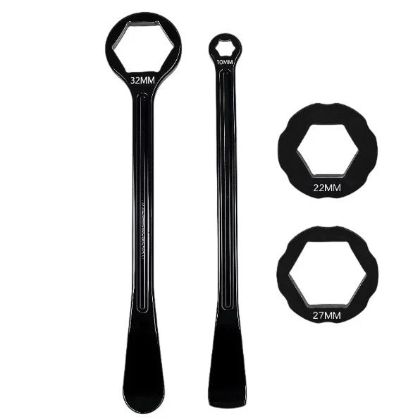 3-Piece Tire Repair Lever Tool Set for Motorcycle (32mm, 2722mm, 1310mm)