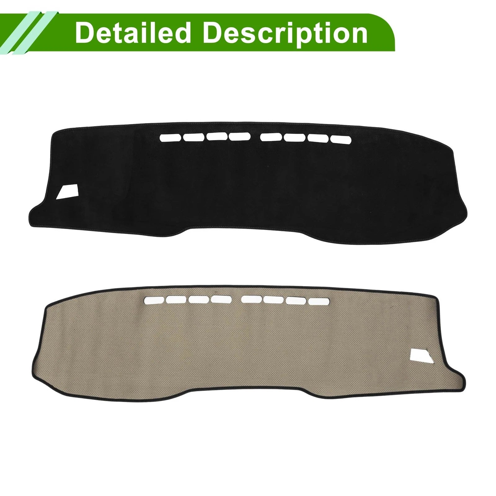 Dashboard Cover Mat for Toyota Hilux Gun125 (2017–2020) Black