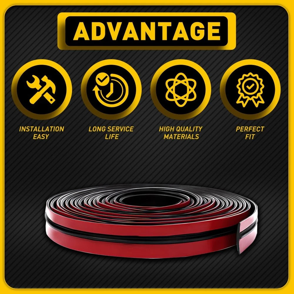 Set of 4 T-shaped Rubber Gap Sealing Strips for Universal SUV (All Years)