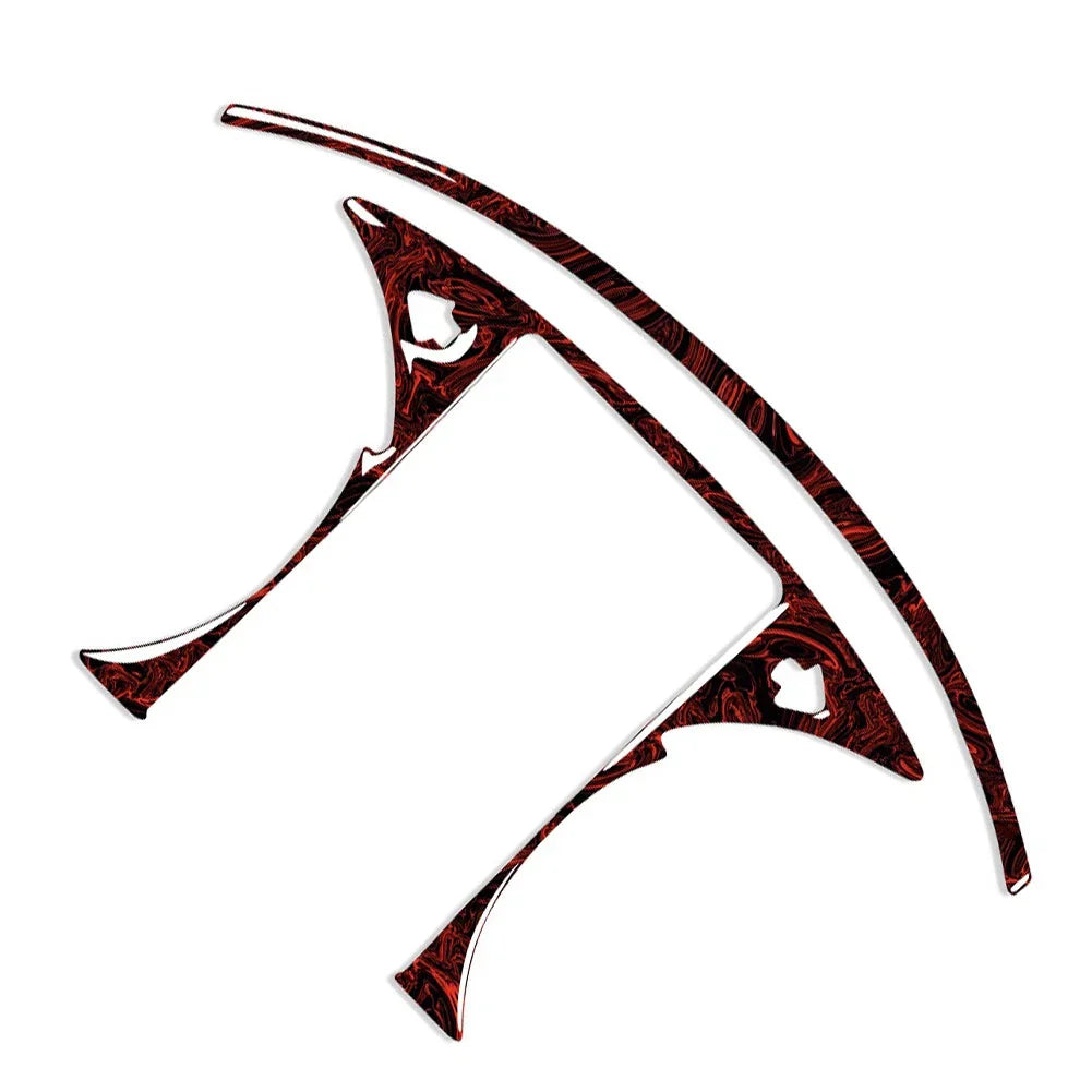 Fire Red Speedometer Panel Cover Trim for Benz C GLC Class (2015-2021)