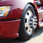 Chrome Cylinder Lug Nut Covers 33mm Thread-On for Set of 60 (60-Pack)