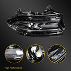 Right Side Black Headlight Assembly with Projector for Dodge Charger (2015–2023)