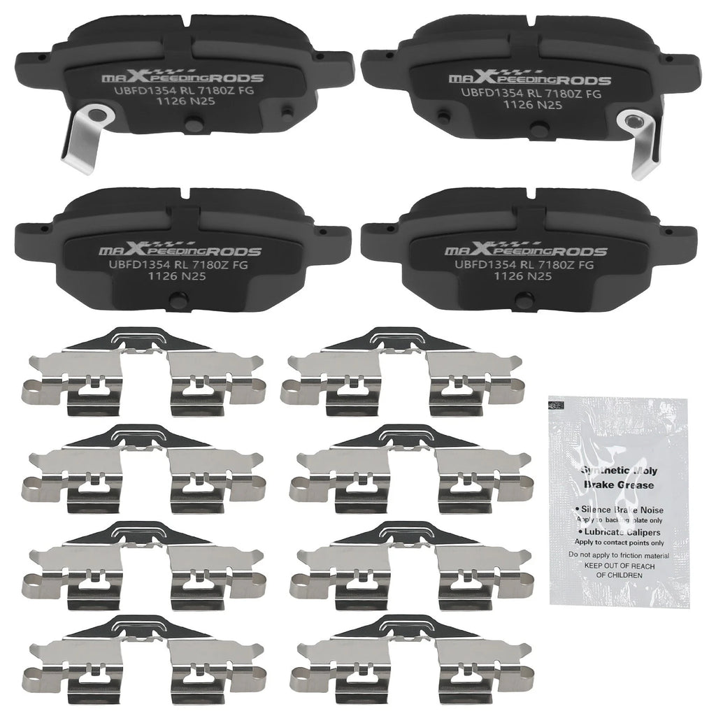 Set of 4 Rear Ceramic Brake Pads for Scion iM (2016) / tC (2011–2016) / xB (2008–2015)