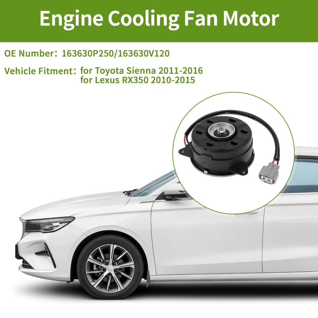 Radiator Fan Motor for Toyota Sienna (2011–2016) No. 163630P250