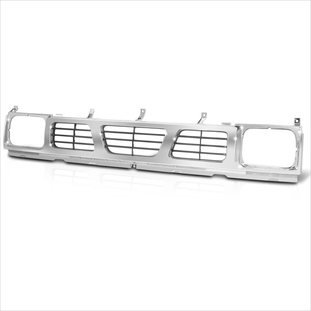 Chrome Front Bumper Grille Shell for Nissan D21/Pickup (1993–1997)