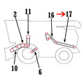 Fine Cut Straw Chopper Belt for John Deere 9550 9560 9650 9660 (1995–2007)