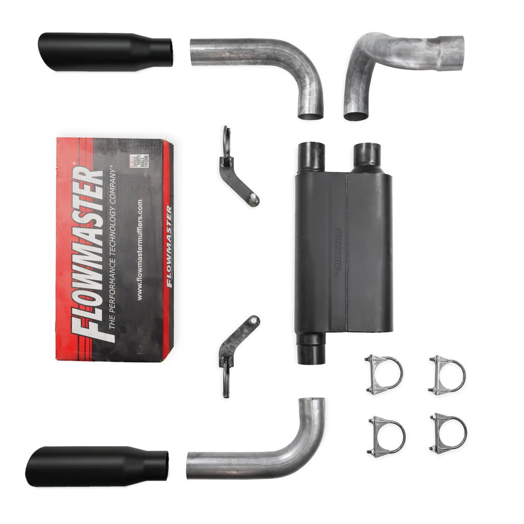 Dual Exhaust Kit for Jeep Wrangler (2018–2025) 2.5" Flowmaster 80 Series