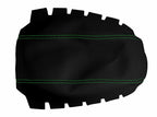 Console Lid Armrest Cover for Honda Accord (1998–2002) Carbon Fiber Green Stitch