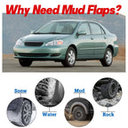 4X Splash Guards Mud Flaps for Toyota Corolla (2003–2008)